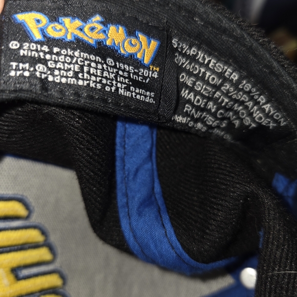 Pokemon Pikachu Black and Blue Hat - Picture 3 of 4